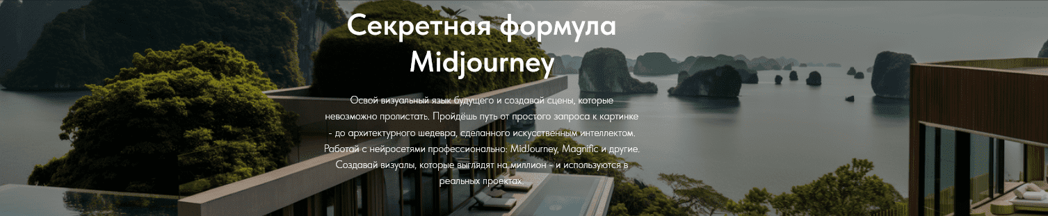 Изображение [Мария Дудкина][Midjourney architecture] Секретная формула Midjourney. Тариф Профессиональный (2025)