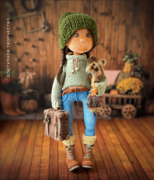 Изображение [Елена Шаповалова] Вязаная крючком кукла Лерочка (2025)