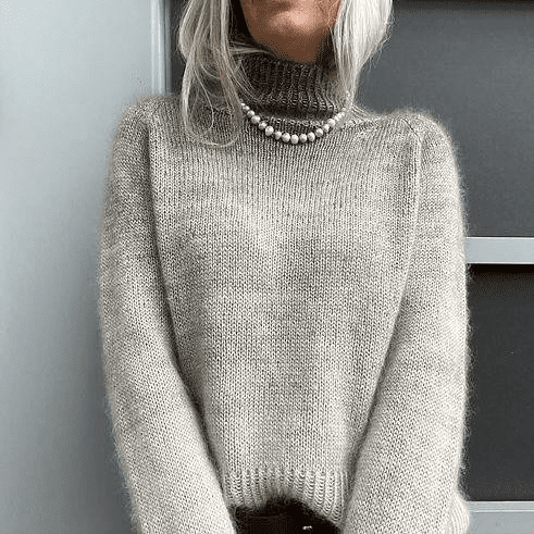 Изображение [Вяжи.ру] Базовый идеальный свитер градиентом Fade Chunky (2025)