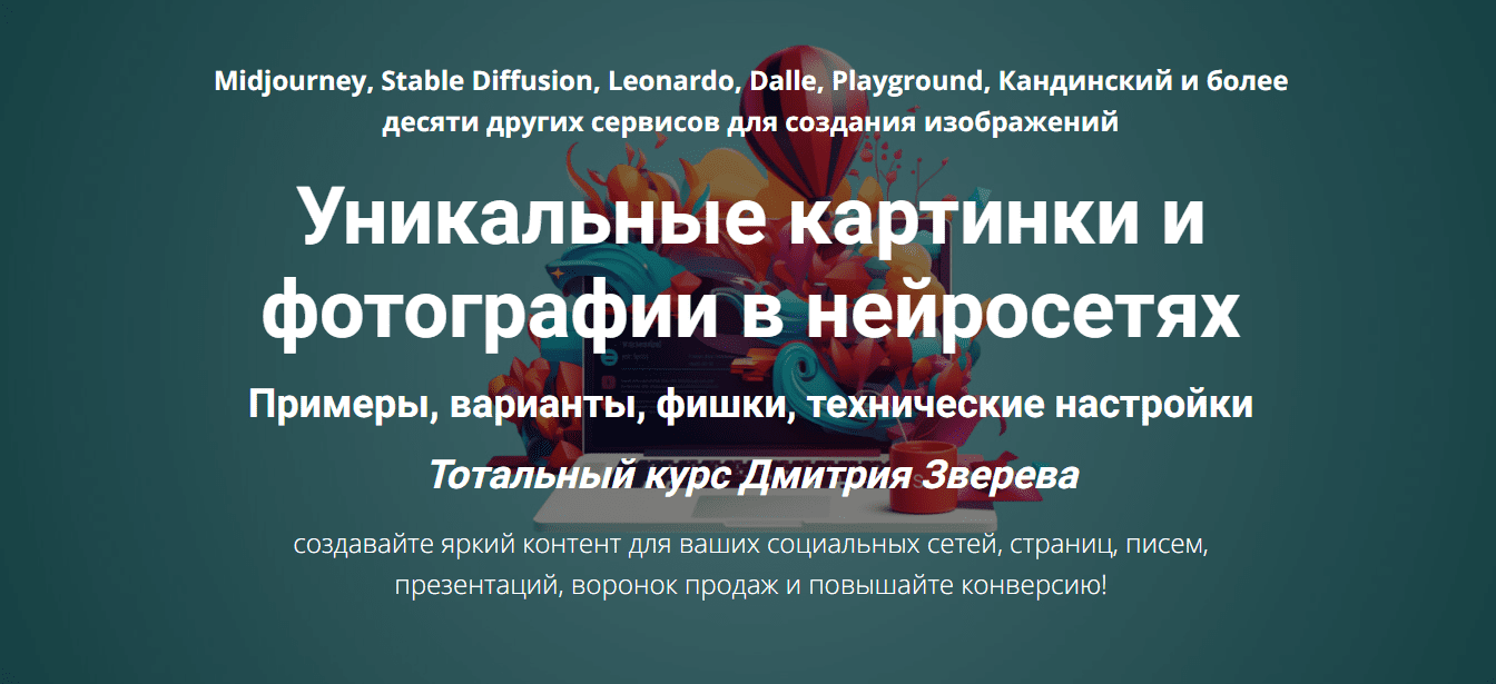 Изображение [Дмитрий Зверев] Уникальные картинки и фотографии в нейросетях (2024)
