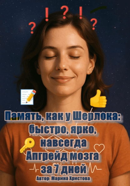 Изображение [Марина Христова] Память, как у Шерлока: быстро, ярко, навсегда. Апгрейд мозга за 7 дней (2025)
