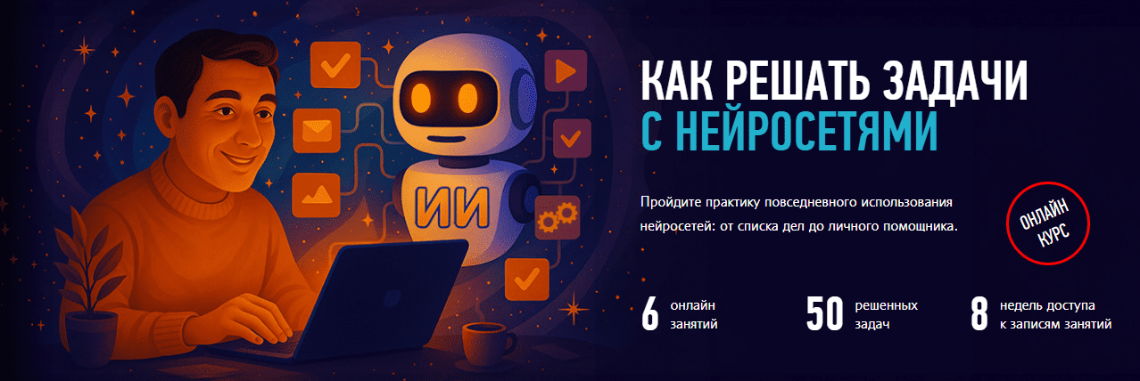 Изображение [ProfileSchool] Антон Мартынов ― Как решать задачи с нейросетями (2025)