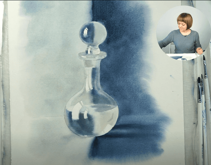 Изображение [lectoroom] Елена Базанова ― Как рисовать стекло акварелью (2025)