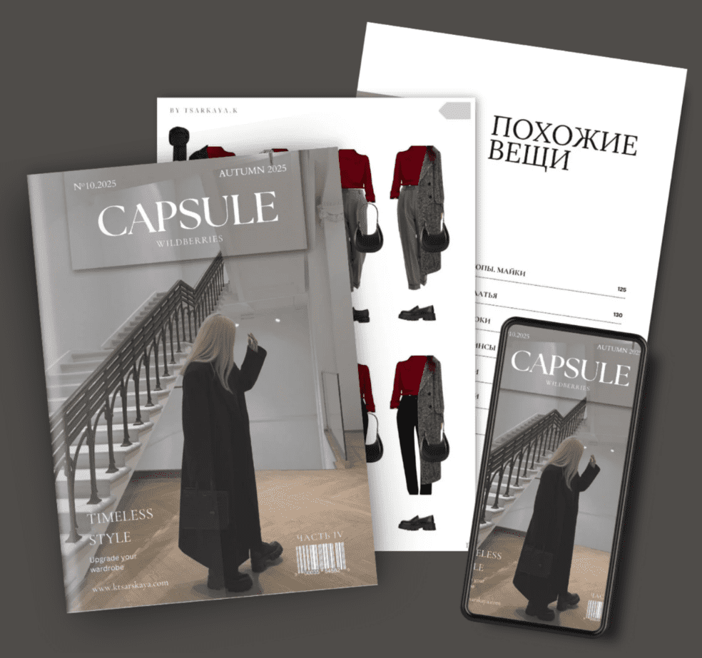 Изображение [Екатерина Царская] Обучение составлению гардероба. Капсула осень 2025 Wildberries (2025)