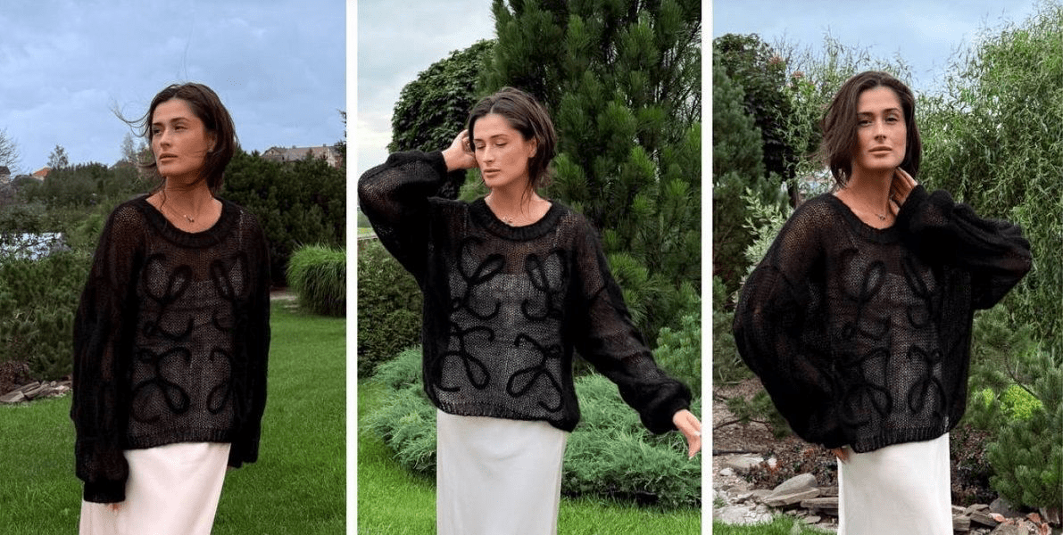 Изображение [Машинное вязание] Ольга Юрьева ― Джемпер Николь (2025)