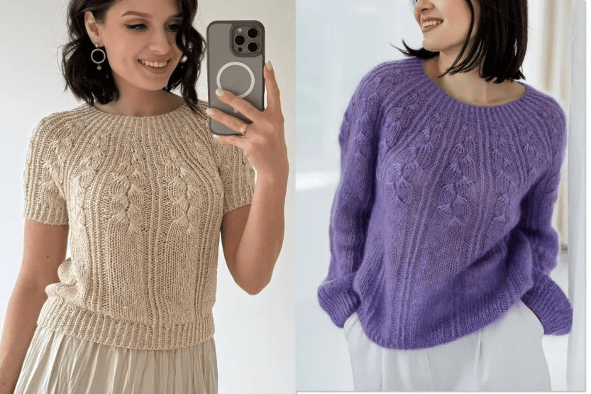 Изображение [la.na.knit] Лариса Попович ― Мастер-класс #Butterfly_jumper (2025)