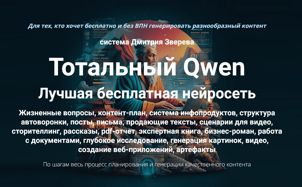 Изображение [Дмитрий Зверев] Тотальный Qwen. Тариф Стандарт (2025)