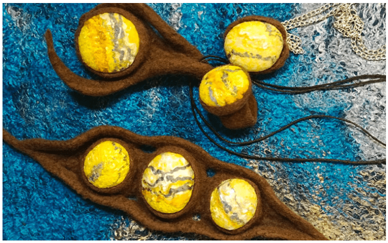 Изображение [Валяние] Катя Ветрова ― Камни в оправе. Техника создания украшений из войлока (2025)