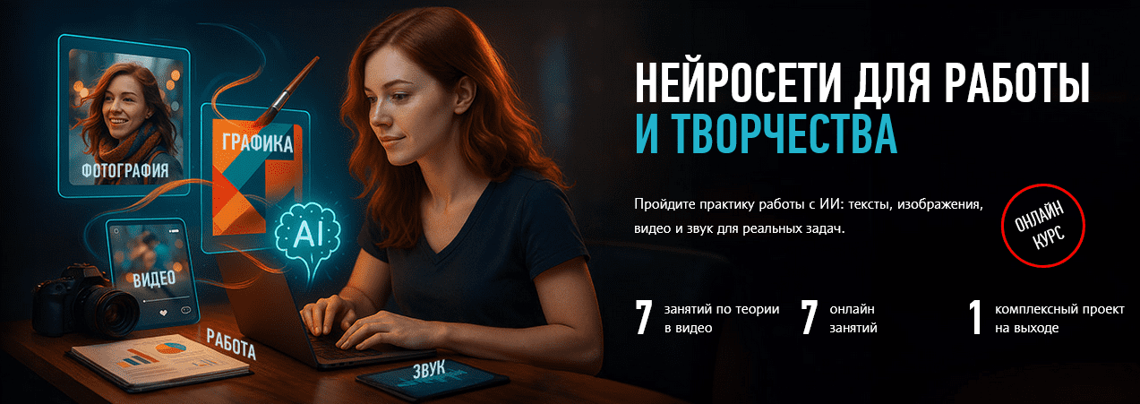 Изображение [Антон Мартынов] [profileschool] Нейросети для работы и творчества (2025)