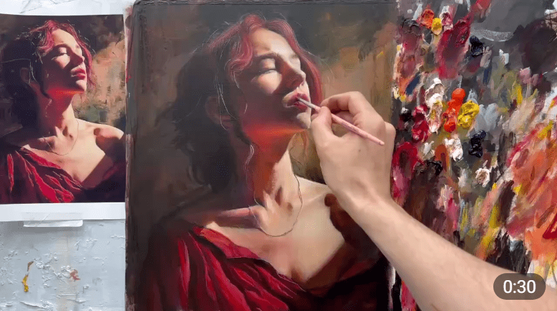 Изображение [Виталий Антипин] Акриловый портрет. Фламандский метод (2025)