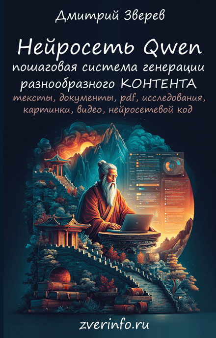 Изображение [Дмитрий Зверев] Нейросеть Qwen. Тариф Книга по нейросети Qwen (2025)