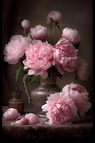 Изображение [Виталий Антипин] Фламандский метод. Пионы (2025)