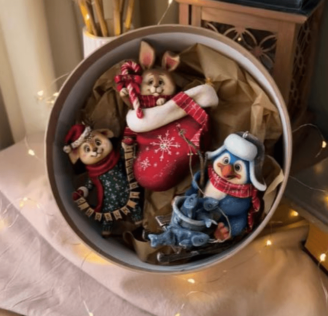 Изображение [Анастасия Виноградова] [Vinni Cotton Toys] Елочные игрушки из ваты (2025)